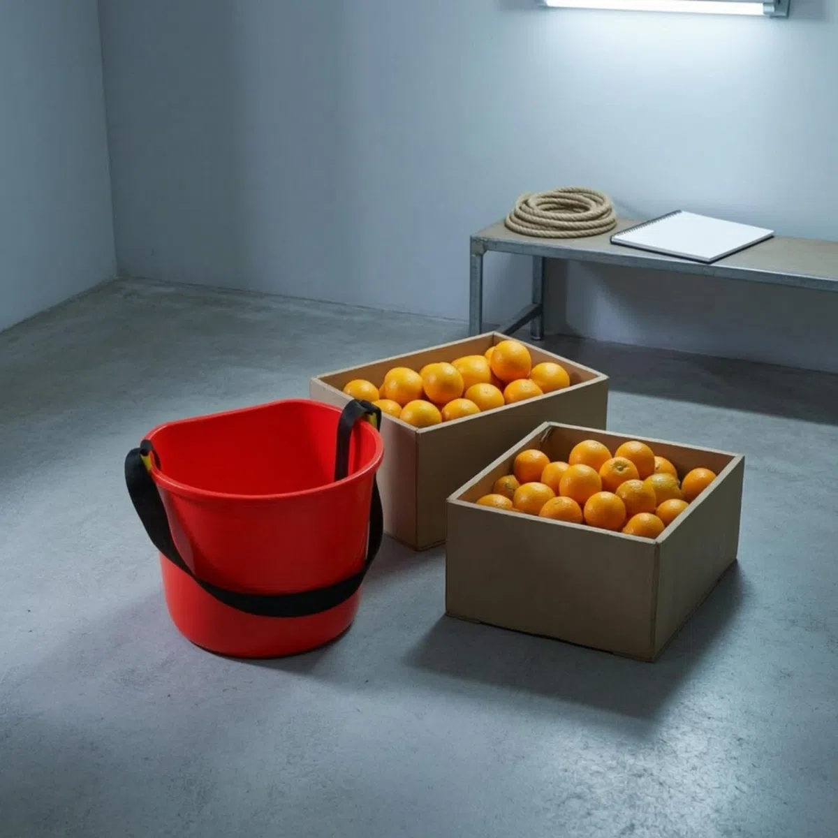Cubo Plástico con Correa Ergonómica