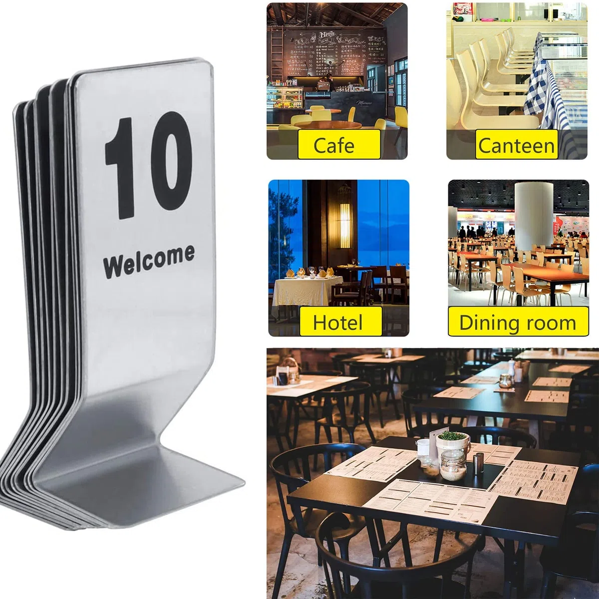 números de mesa, Letreros de números mesa 1-25/1-50 for restaurantes, hoteles, cafés, bares, banquetes - Tarjetas ubicación(1 to 25)