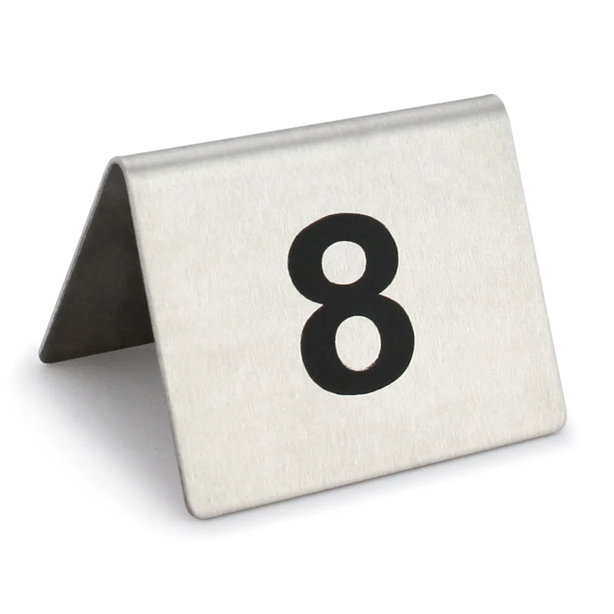 Números de mesa, Placa de número de lugar de restaurante de acero inoxidable, Placa de mesa de número de mesa de doble cara Tarjeta de restaurante digital, 50x50 mm (Color : 44946)