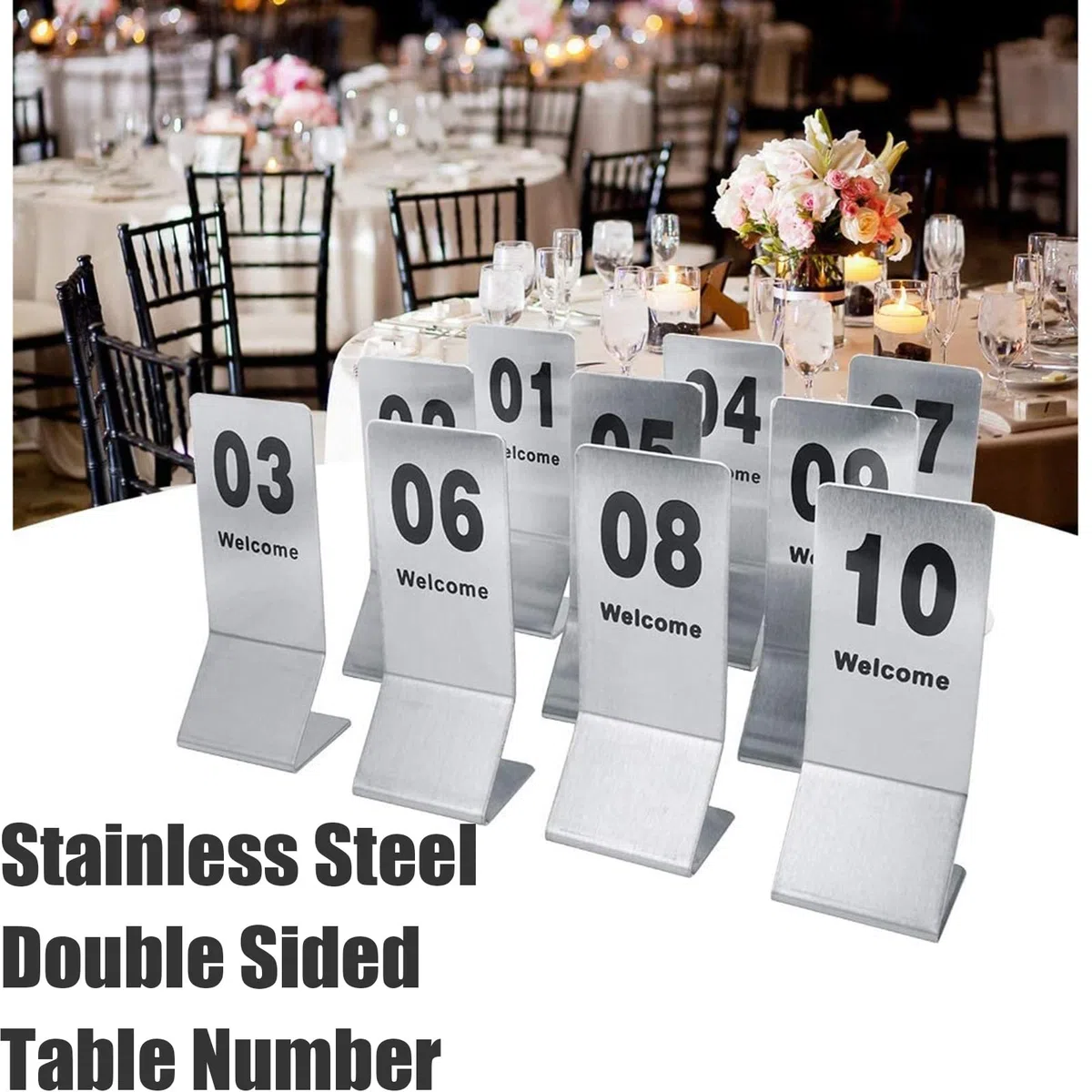 números de mesa, Letreros de números mesa 1-25/1-50 for restaurantes, hoteles, cafés, bares, banquetes - Tarjetas ubicación(1 to 25)