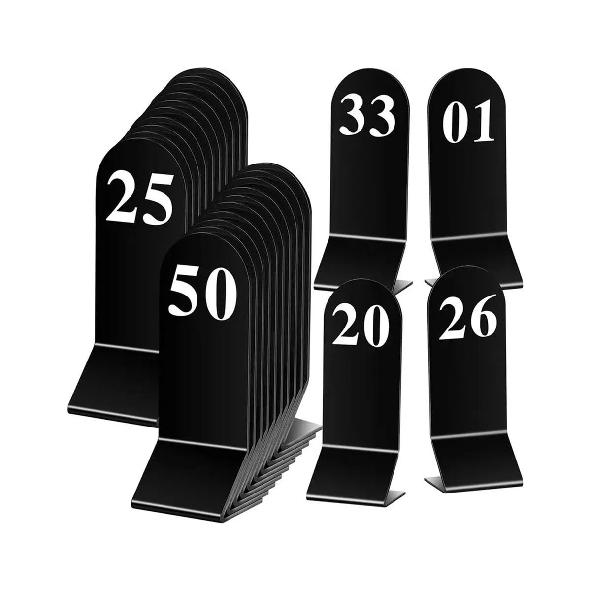 50 soportes for mesa de tienda con números para Bodas, Cumpleaños