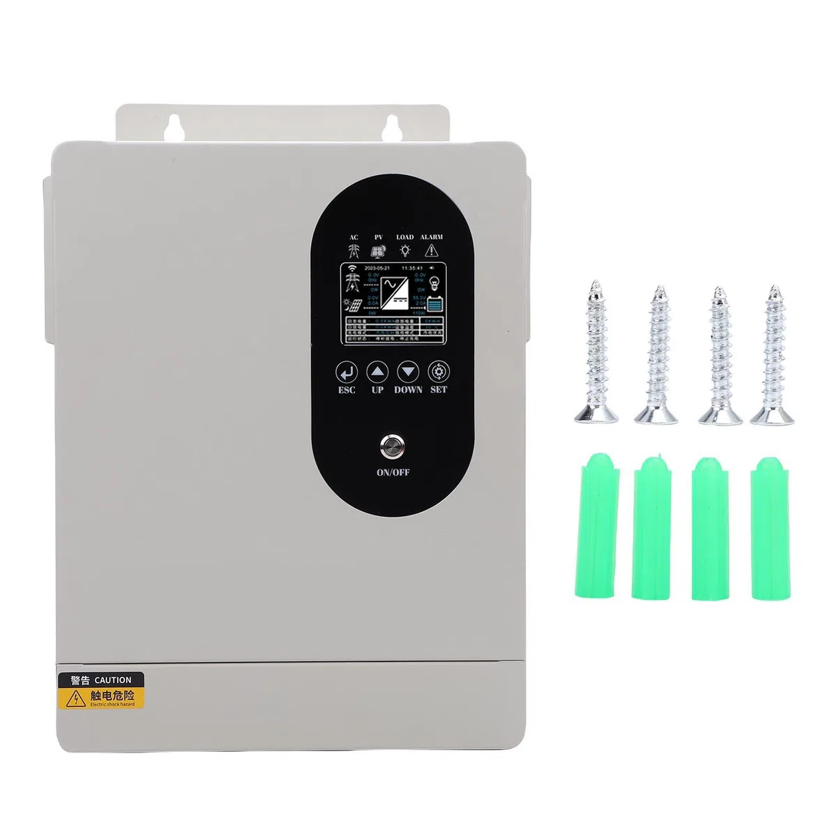 Tangxi Inversor Solar Híbrido de 1600 W con Controlador MPPT de 60 A, Onda Sinusoidal Pura para Camping y Lugares Remotos (24 VCC (SP2416))