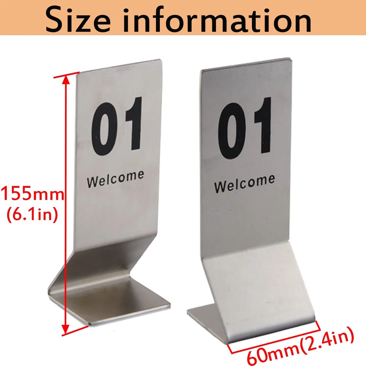 Letreros De Números Mesa, Tarjetas Lugar Número 1 A 25/50, Lo Mejor for Recepciones Rústicas, Banquetes, Cafeterías, Restaurantes,Mesa del restaurante.(1 to 50)
