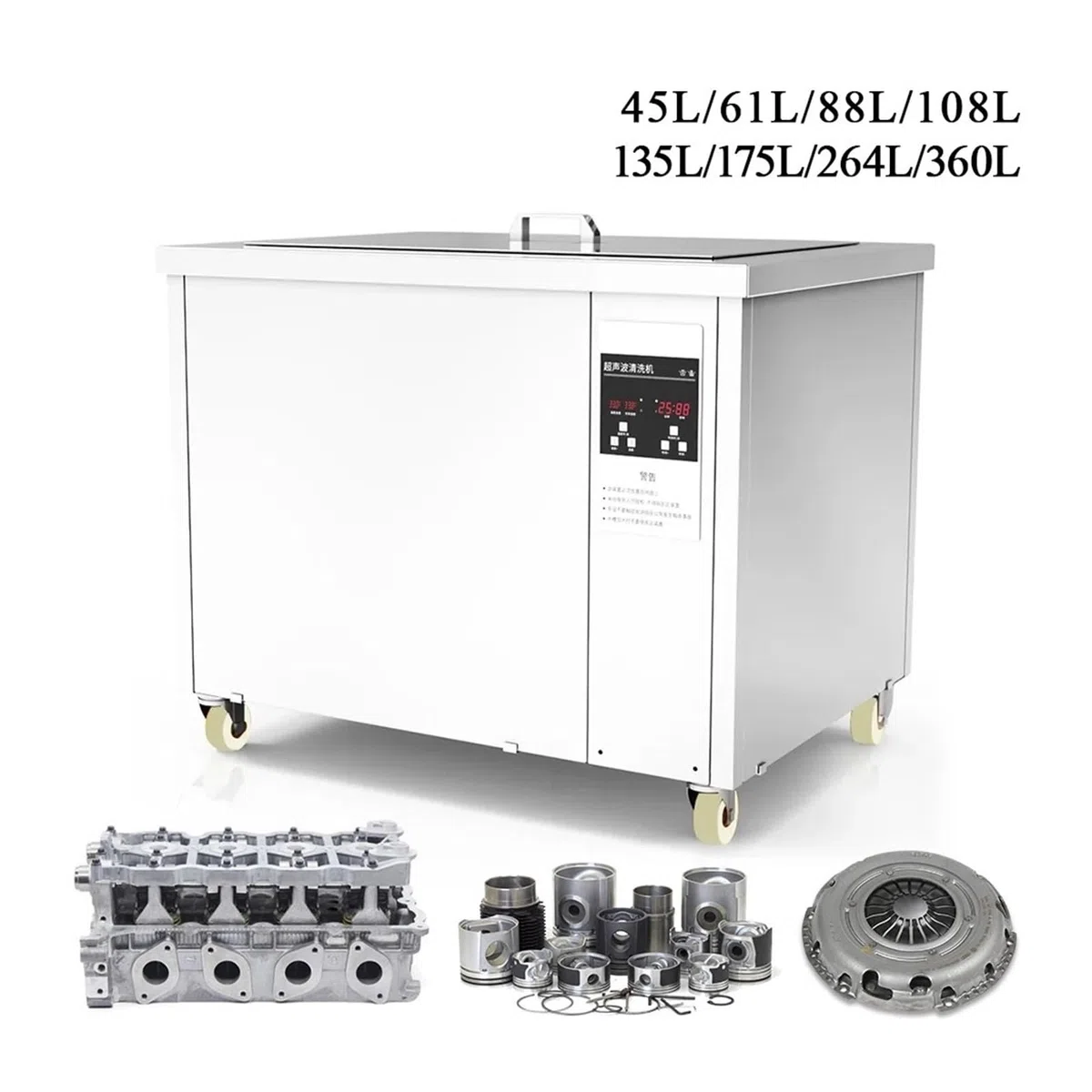 Limpiador Ultrasónico Industrial DPF Piezas De Motor Metal Desengrasante Óxido Aceite Ajuste Temperatura Potencia Lavadora Por Ultrasonidos Eficaz Limpieza Profesional(45L)