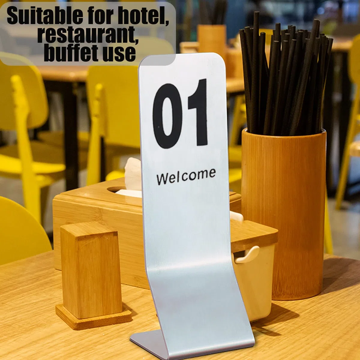 Letreros De Números Mesa, Tarjetas Lugar Número 1 A 25/50, Lo Mejor for Recepciones Rústicas, Banquetes, Cafeterías, Restaurantes,Mesa del restaurante.(1 to 50)