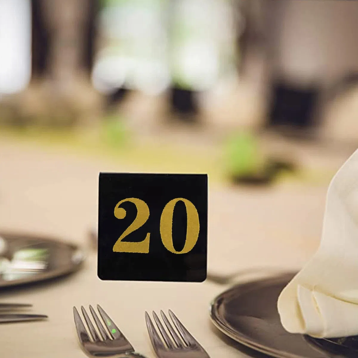 Tarjetas De Número De Mesa Apilables, Placas De Señalización De Doble Cara, Letreros De Mesa Fáciles De Apilar, Ideales Para Restaurantes, Establecimientos Y Eventos Espe,1 to 100-8*8cm(3*3inch)